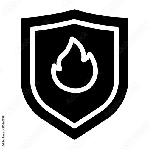 fire station glyph icon