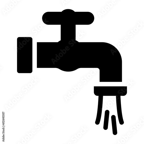 faucet glyph icon