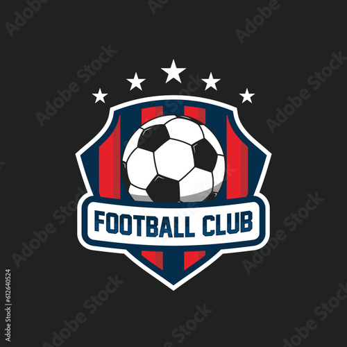 Football Badge Logo Design Templates   Sport Team Identity Vector Illustrations