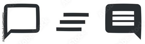 Set of 3 icons Communication. Creative business solutions icon set. Outline isolated signs. for mobile and web. Big UI icon set in a flat design. Vector illustration