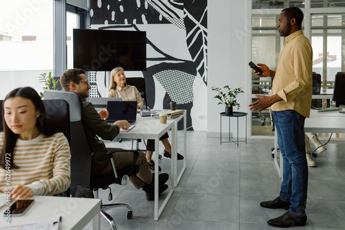 Boss team corporate business inform communication