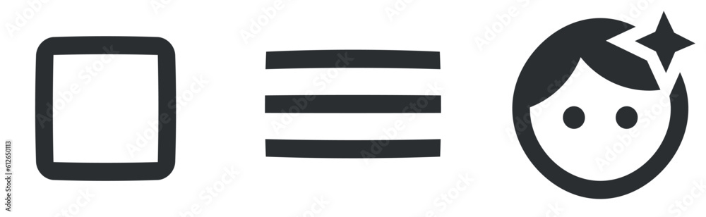 Set of 3 icons Image. Vector illustration of thin line icons. Simple Set. for mobile and web. Big UI icon set in a flat design. UI and UX Set of 3 icons Image. Vector illustration of thin line icons. Simple Set. for mobile and web. Big UI icon set in a flat design. UI and UX
