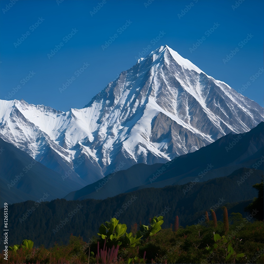 landscape with blue sky and swiss mountains in the winter landscape with blue sky and swiss mountains in the winter