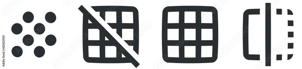Set of 4 icons Image. Line icons collection. Simple Set. Linear symbols set. Big UI icon set in a flat design. UX UI Set of 4 icons Image. Line icons collection. Simple Set. Linear symbols set. Big UI icon set in a flat design. UX UI