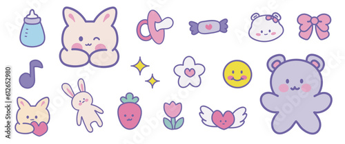 Bold Outline Kawai Icon 3