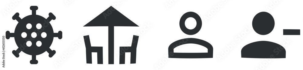 Set of 4 icons Social Network. Modern thin line icons. Set Quality icon. Linear icons set. Thin filled icons pack. UX UI Set of 4 icons Social Network. Modern thin line icons. Set Quality icon. Linear icons set. Thin filled icons pack. UX UI