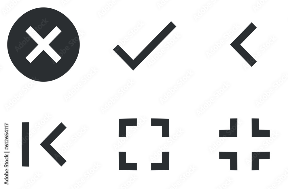 Set of 6 icons Navigation. Line icons collection. modern trend in the style. Linear symbols set. Big UI icon set. UI and UX Set of 6 icons Navigation. Line icons collection. modern trend in the style. Linear symbols set. Big UI icon set. UI and UX