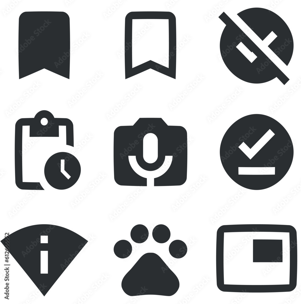 Set of 9 icons Actions. Creative business solutions icon set. modern trend in the style. for mobile and web. Big UI icon set. UI and UX Set of 9 icons Actions. Creative business solutions icon set. modern trend in the style. for mobile and web. Big UI icon set. UI and UX