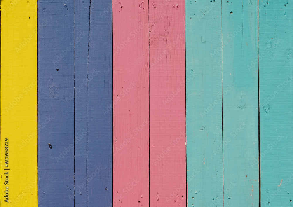 Colorful Painted Wood Colorful Painted Wood