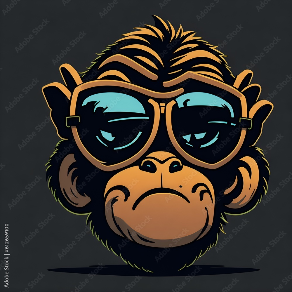 Obraz premium NFT of a monkey