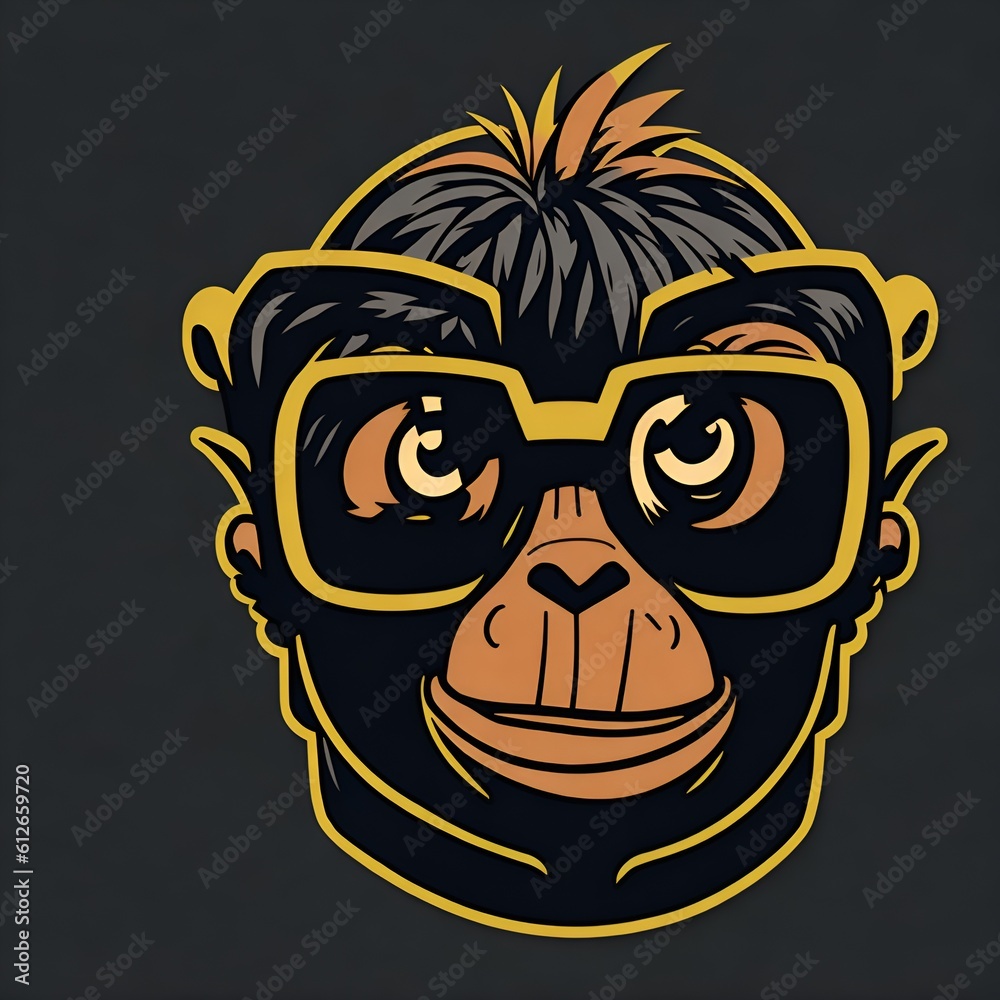 illustration of a monkey nft illustration of a monkey nft