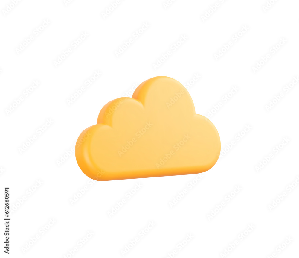 3d Realistic Cloud icon vector illustration 3d Realistic Cloud icon vector illustration