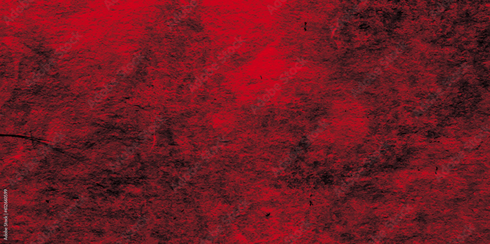 Red grunge background. Abstract red texture. Vintage red background with cracks and patches of black. Red black grunge background design