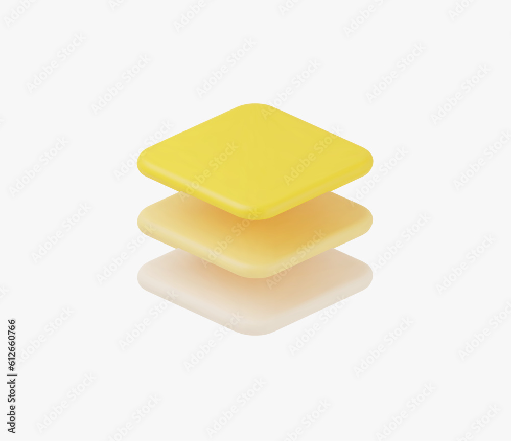 3d Realistic Layers icon vector illustration. 3d Realistic Layers icon vector illustration.