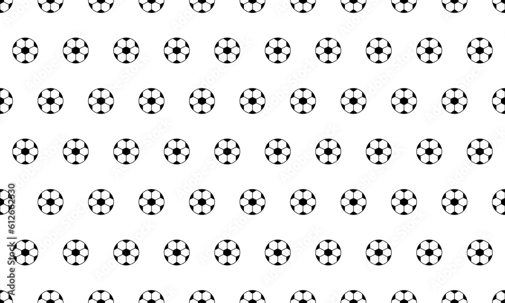 Soccer ball simple seamless pattern. Vector Repeating Background. Soccer ball simple seamless pattern. Vector Repeating Background.