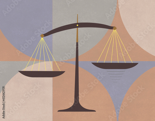 Scales of Justice and Law photo