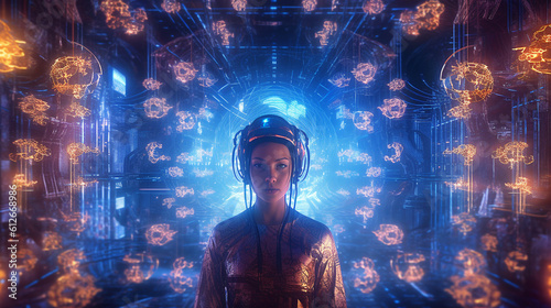 Digital Euphoria: AI in a Virtual Dreamscape