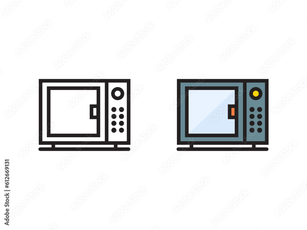 microwave icon microwave oven logo for app web logo banner button icon - Vector microwave icon microwave oven logo for app web logo banner button icon - Vector