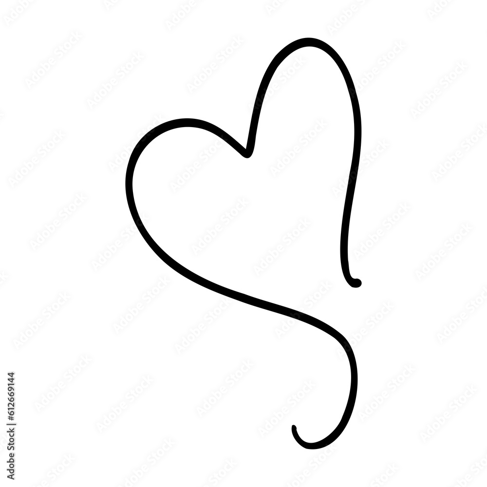 Obraz premium Heart line