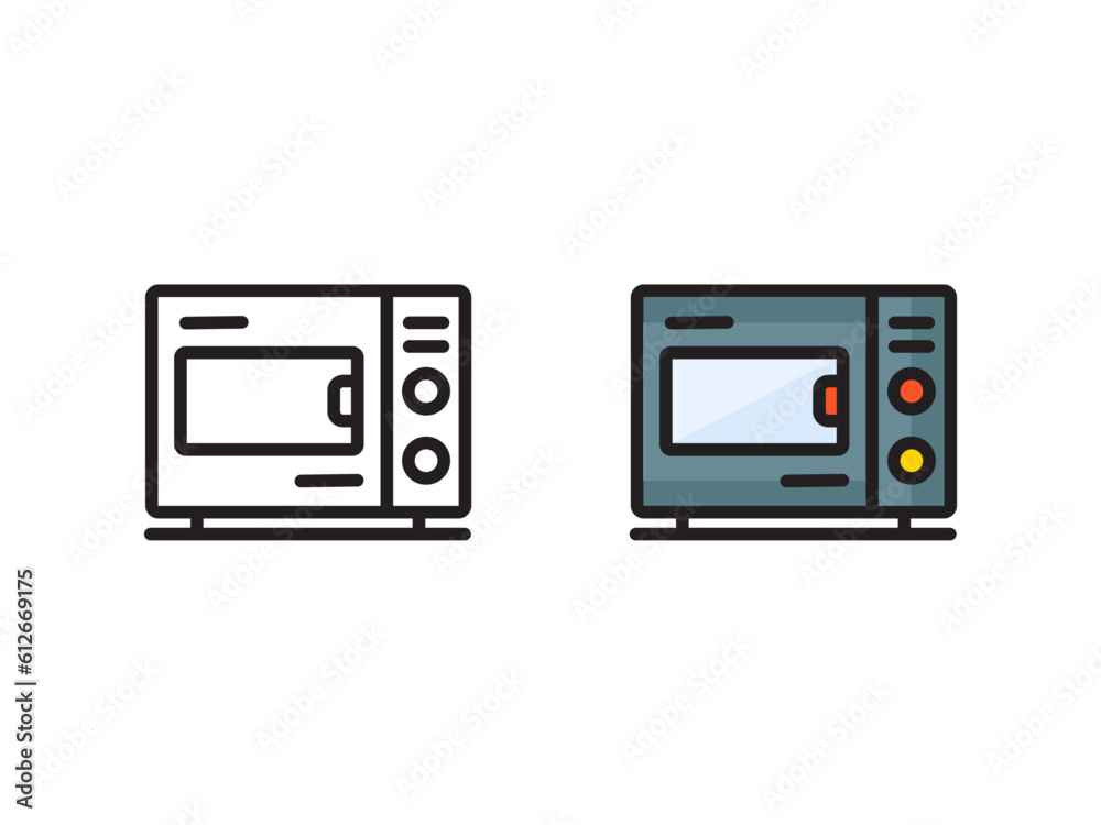 microwave icon microwave oven logo for app web logo banner button icon - Vector microwave icon microwave oven logo for app web logo banner button icon - Vector