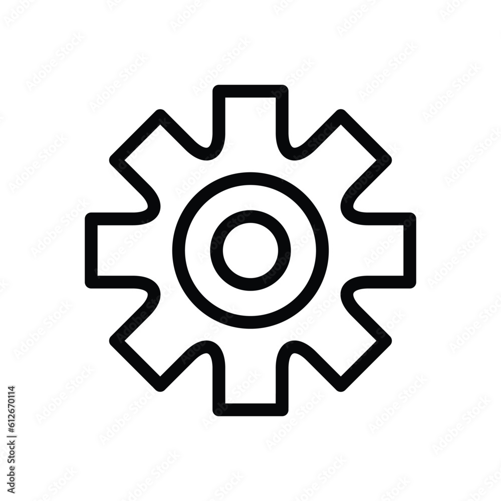 Settings gear cogwheel vector icon Settings gear cogwheel vector icon