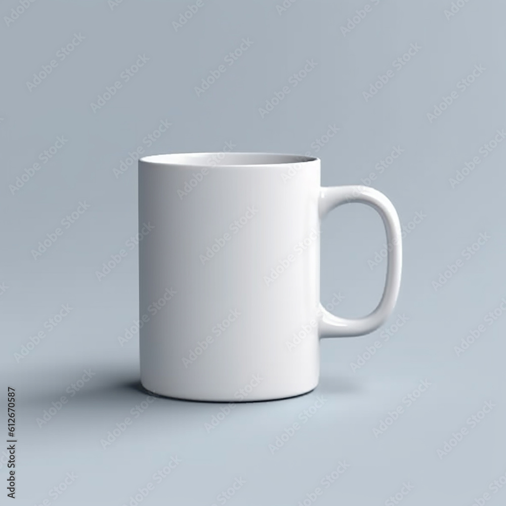 white cup mockup isolated on white background ai generated white cup mockup isolated on white background ai generated