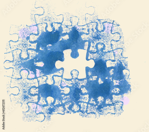Missing Jigsaw Puzzle Piece 