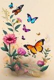 butterfly on a flower ai