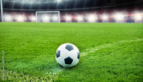 soccer ball on grass © Pikbundle