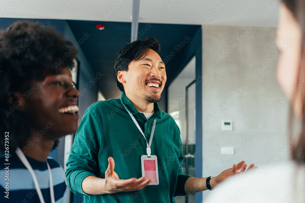 People Talking in Office, Working Together People Talking in Office, Working Together