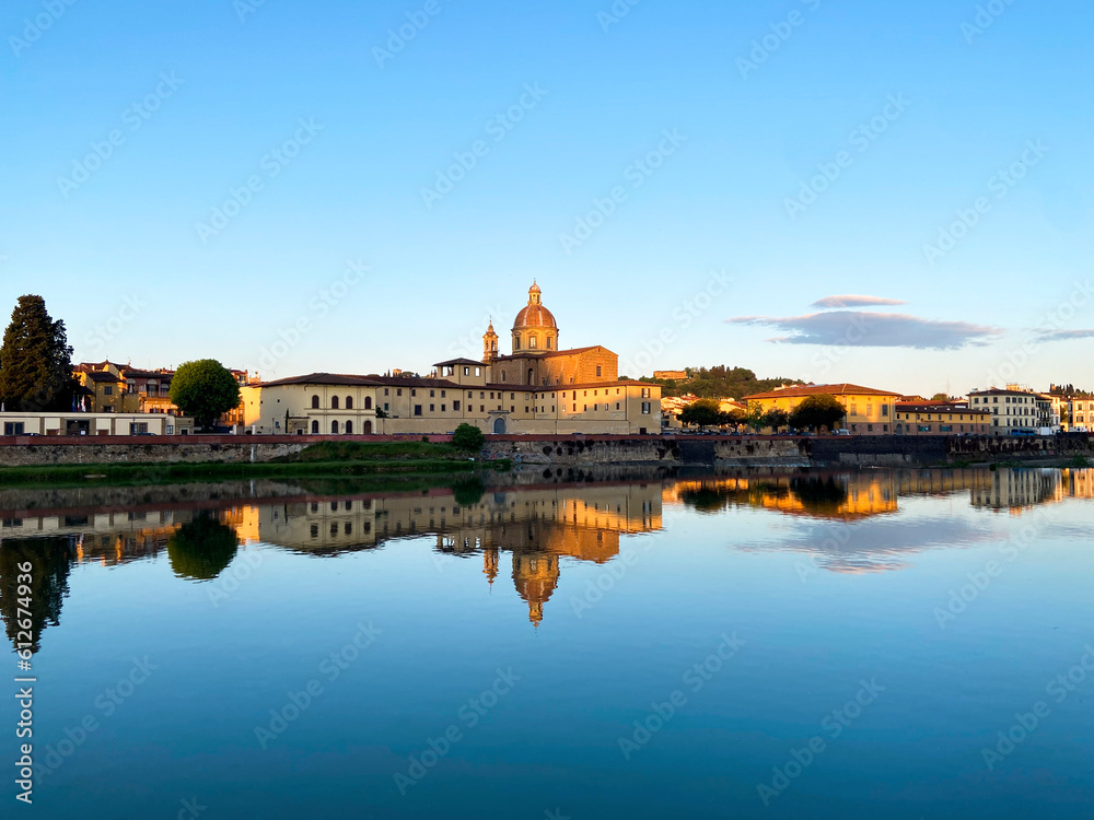 An early morning in the city of Florence An early morning in the city of Florence