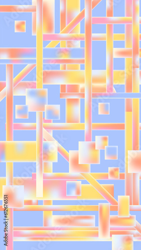 Abstract background illustrations of various lines and geometric shape photo