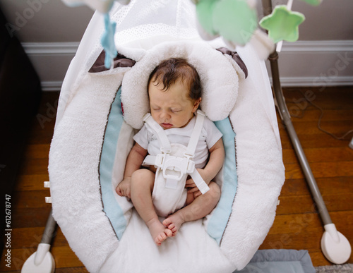 baby in swing