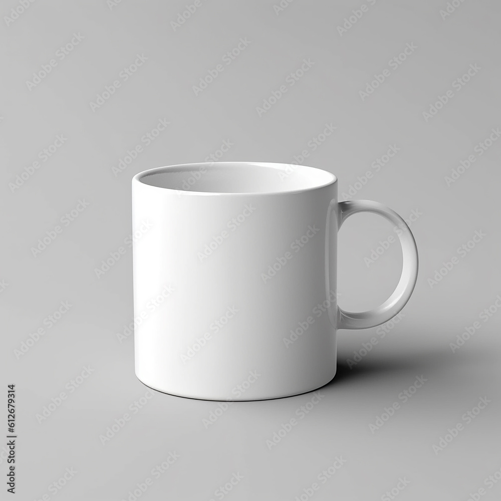 white cup mockup isolated on white background ai generated white cup mockup isolated on white background ai generated