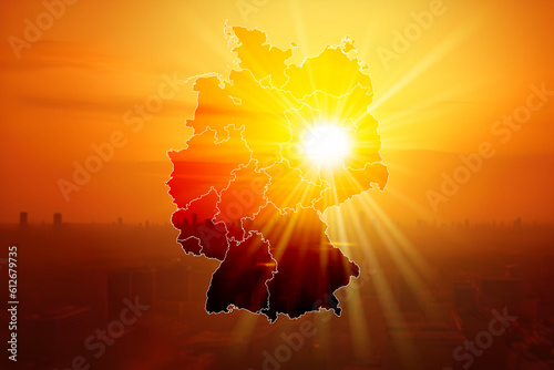 Tableau sur toile Sommer und Deutschland bei einer Hitzewelle