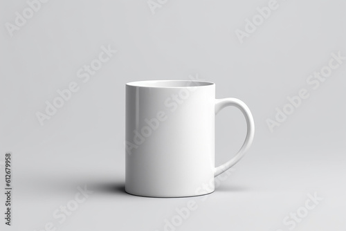 white cup on white background ai generated