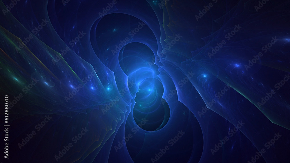 3D rendering abstract fantasy light fractal background