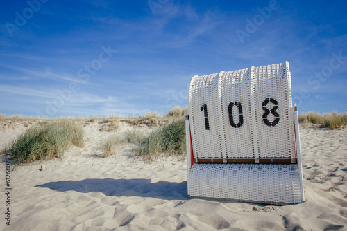 Strandkorb an der Ostsee