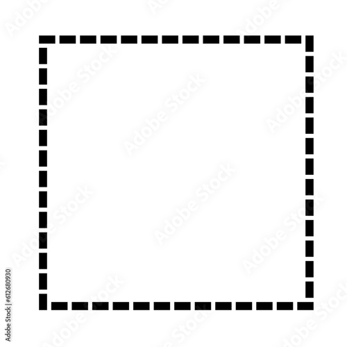 dashed square icon frame