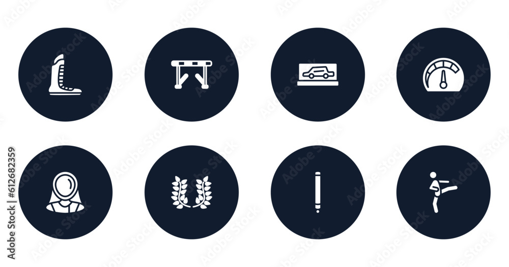 thai boxing filled icons set. flat filled icons sheet included boxing shoe, hurdle, backup car, mph, fencer, laurel wreath, glowstick, kicking vector. thai boxing filled icons set. flat filled icons sheet included boxing shoe, hurdle, backup car, mph, fencer, laurel wreath, glowstick, kicking vector.