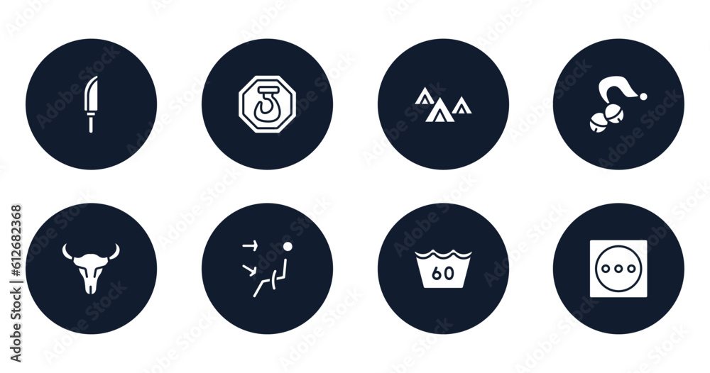 laundry instructions filled icons set. flat filled icons sheet included knife in sheath, hoist, indian village, sleigh bell, skull of a bull, air outlet, 60 degrees medium agitation, dry in high laundry instructions filled icons set. flat filled icons sheet included knife in sheath, hoist, indian village, sleigh bell, skull of a bull, air outlet, 60 degrees medium agitation, dry in high