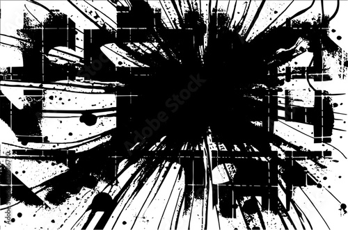 Distress Grunge background . Scratch, Grain, Noise, grange stamp . Black Spray Blot of Ink