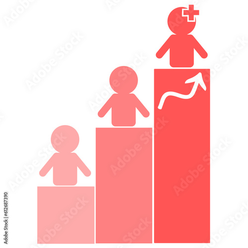 Population Growth Silhouette Graphic Design for World Population Day