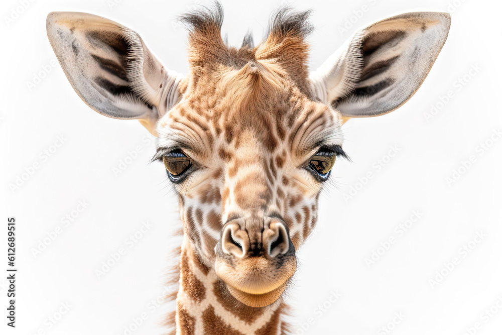custom made wallpaper toronto digitalportrait of a giraffe,close up of a giraffe,close up of giraffe head