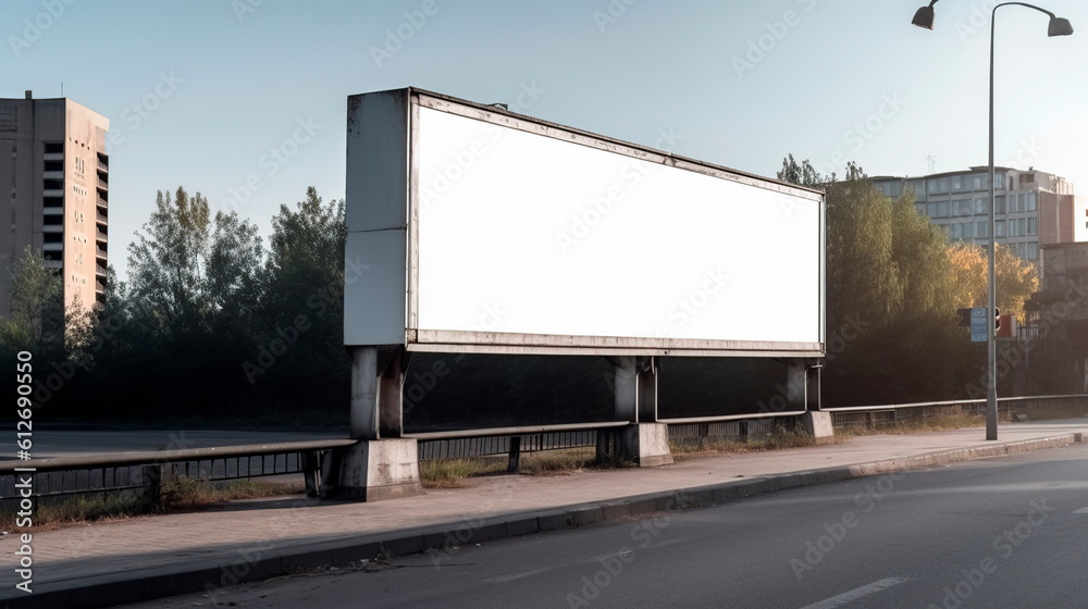 Outdoor billboard created with Generative Ai technology Outdoor billboard created with Generative Ai technology