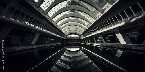 Future style architecture, technology, geometry, deconstructive architecture
