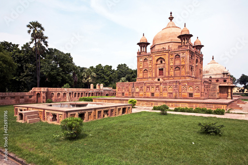 Khusro Bagh, sandstone mausoleum, Allahabad, Prayagraj, Uttar Pradesh, India photo