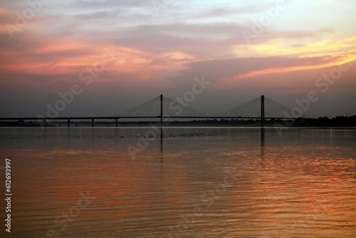 New Yamuna bridge, Allahabad, Prayagraj, Uttar Pradesh, India