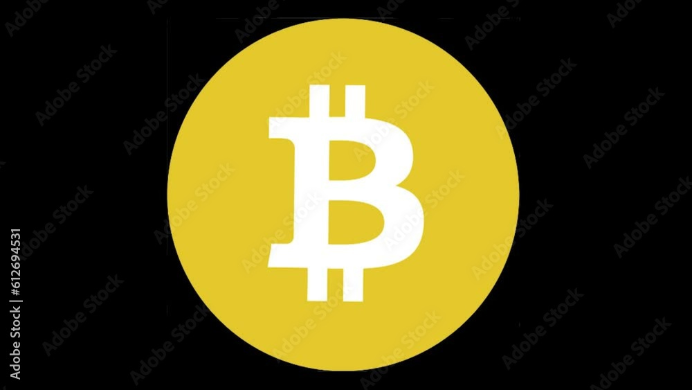 Bitcoin Logo Crypto Coin 4K animation Bitcoin Logo Crypto Coin 4K animation