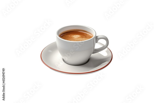 Stylish 3D Coffee Cup Illustration Isolated on a Transparent Background  Generative Ai